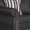 Juego de Living  Muebles M&E Llanquihue Sofá 3 Cuerpos + Dos Sillones 1 Cuerpo Negro