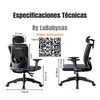 Silla de escritorio LuBabycas W205 Negro