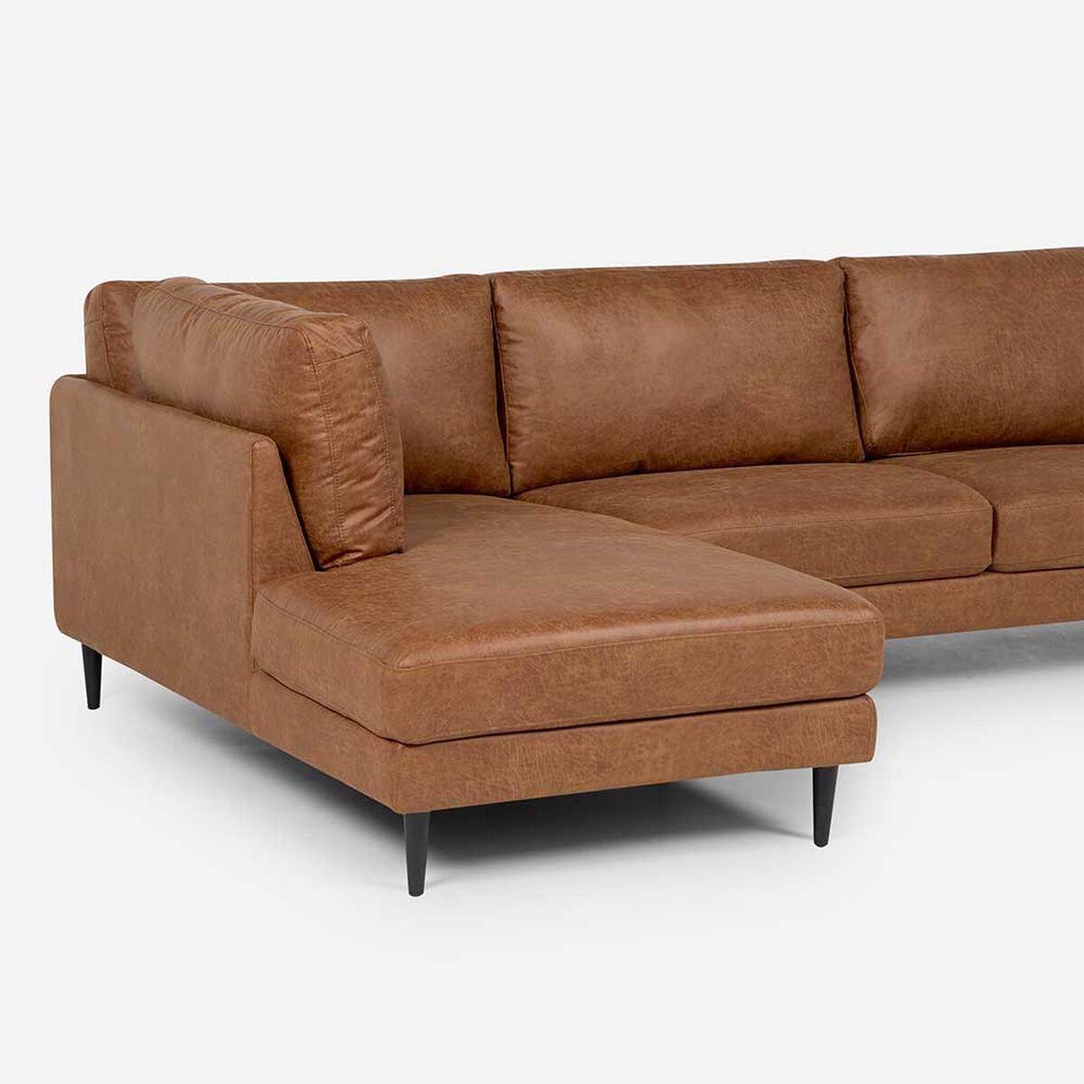 Sofá Seccional Izquierdo Rosen Adana 3 Cuerpos Camel