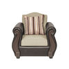 Juego de Living Innovamuebles New Bugambilia Sofá 3 Cuerpos + Dos Sillones 1 Cuerpo Beige