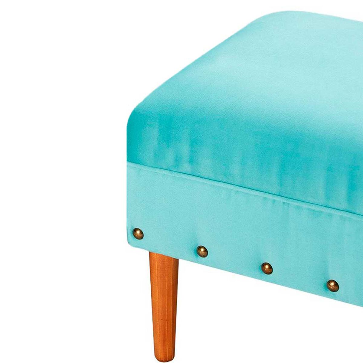 Pouf Bodevir Provenza Tacha Felpa 04 Turquesa 