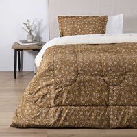 Plumón Estampado Sherpa SoHome 1,5 Plazas India Ocre
