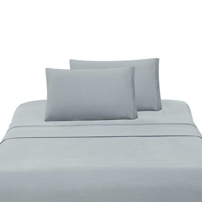 Imagen 1 del producto Juego de Sábanas Illusions 2 Plazas Broderie Gris