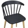 Pack 4 Sillas de Comedor Vincenzi Madrid Negro