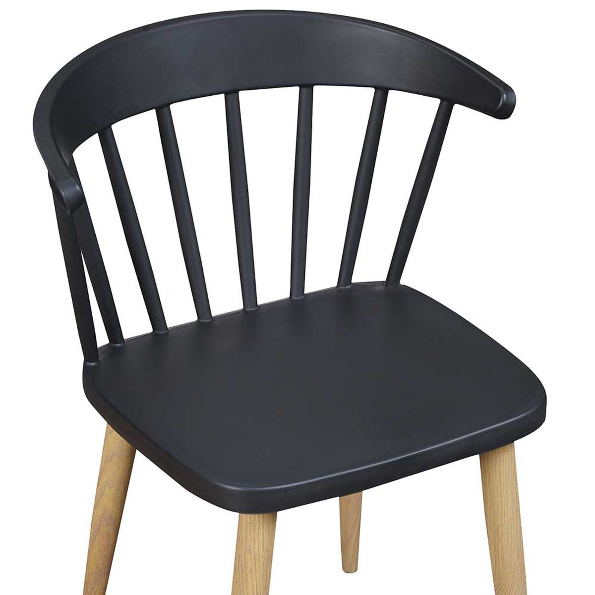 Pack 4 Sillas de Comedor Vincenzi Madrid Negro