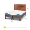 Cama Europea CIC Base Dividida King Alaska + Respaldo