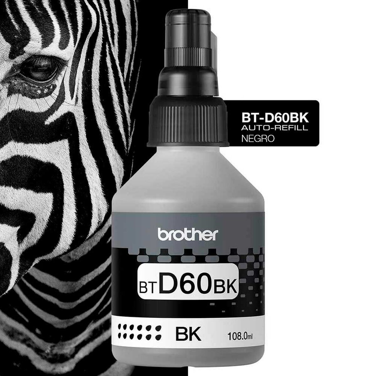 Tinta Brother BTD60BK Negro