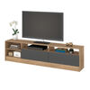 Rack TV Vekkahome Moyan 75 pulgadas Café
