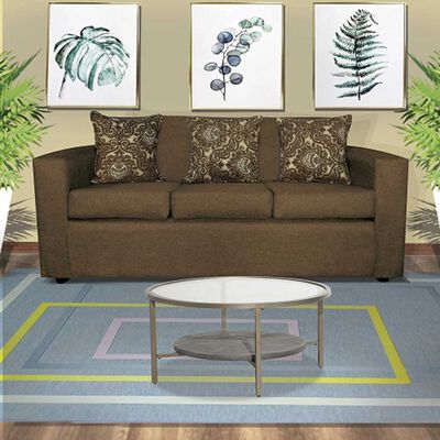 Imagen 2 del producto Juego de Living Almore Paris Sofá 3 Cuerpos + Dos Sillones 1 Cuerpo Café