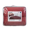 Plumón Corduroy Coral Sherpa Mashini 2 Plazas Liso Rojo