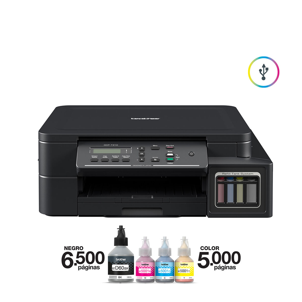 Multifuncional Brother Tinta Continua DCP-T310