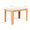 Juego de Comedor Daniels Estela 4 Sillas Blanco