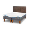 Cama Europea CIC Base Dividida 2 Plazas Alaska + Respaldo