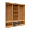 Closet Yardas Alexa 4 Puertas 4 Cajones Freij&oacute; Negro