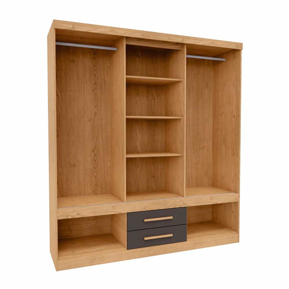 Closet Yardas Alexa 4 Puertas 4 Cajones Freij&oacute; Negro