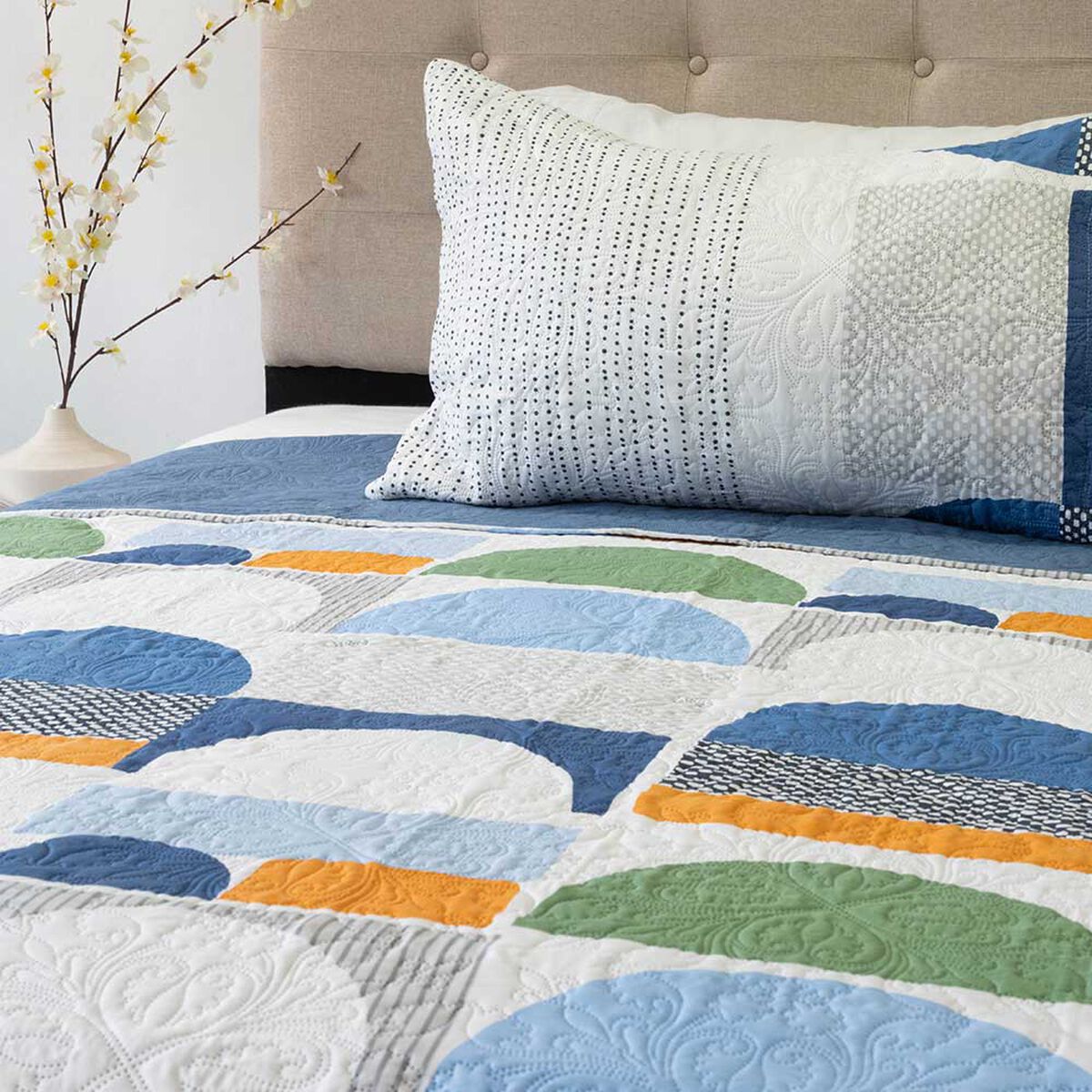 Quilt Doral 1,5 Plazas Hotpress Origins D18 Estampado