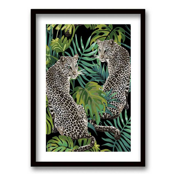 Cuadro Decorativo Retela Dos Tigres 40 x 30 cm