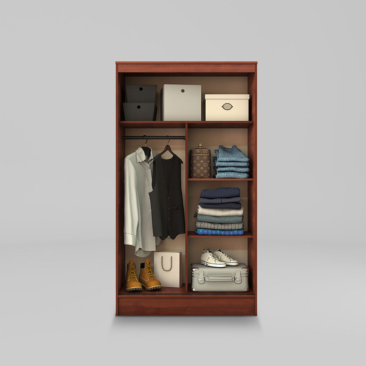 Clóset CIC Caburgua 2 Puertas Cerezo