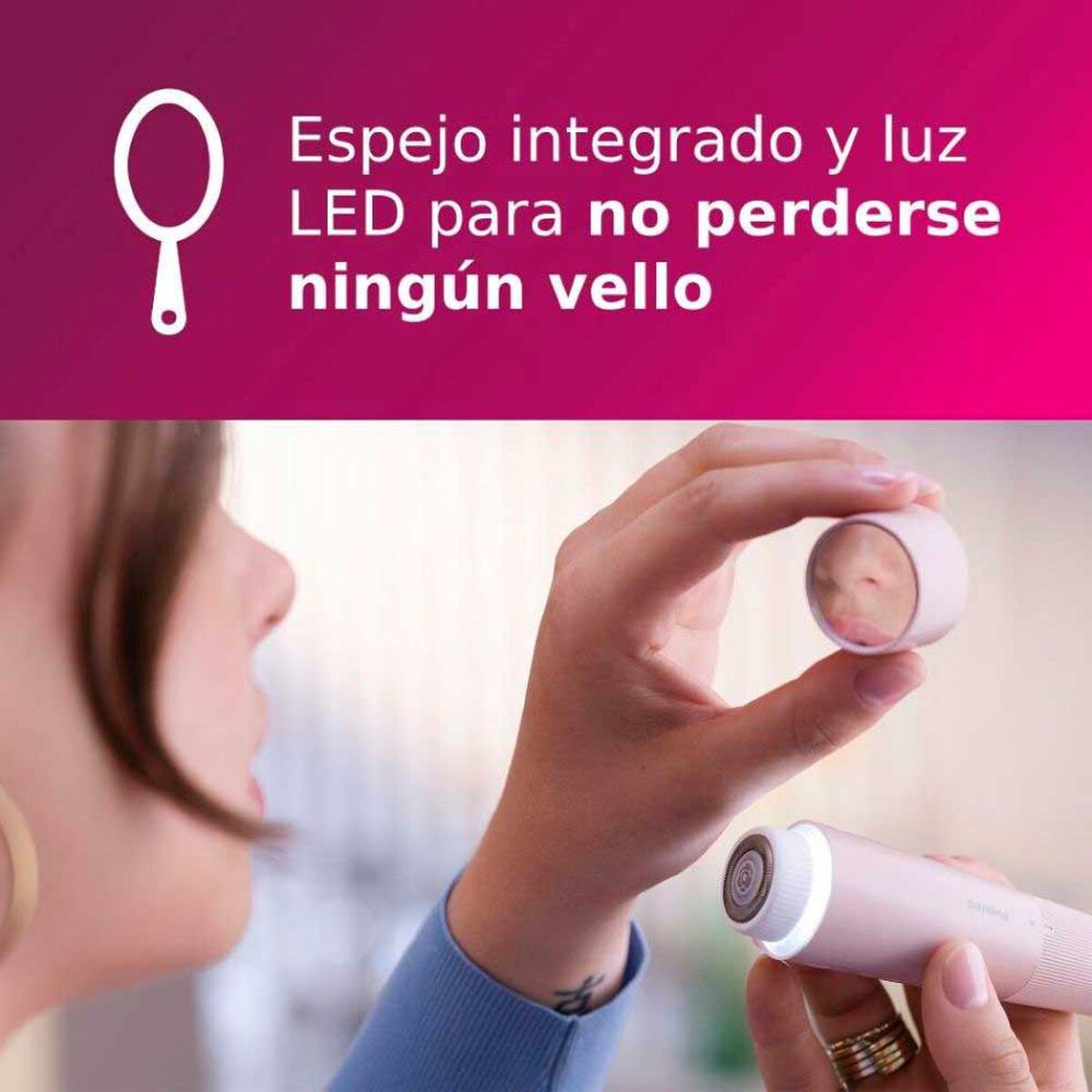 Depiladora Philips BRR454/00 1,5 V Rosa