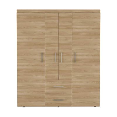 Imagen 2 del producto Clóset TuHome Bariloche 4 Puertas 2 Cajones Fresno Europeo y Wengue