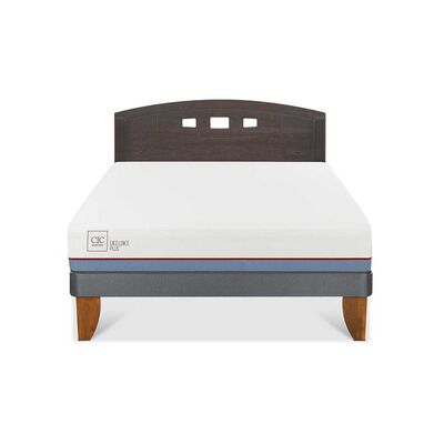Cama Europea CIC Base Normal 2 Plazas Excellence Plus + Respaldo Gales