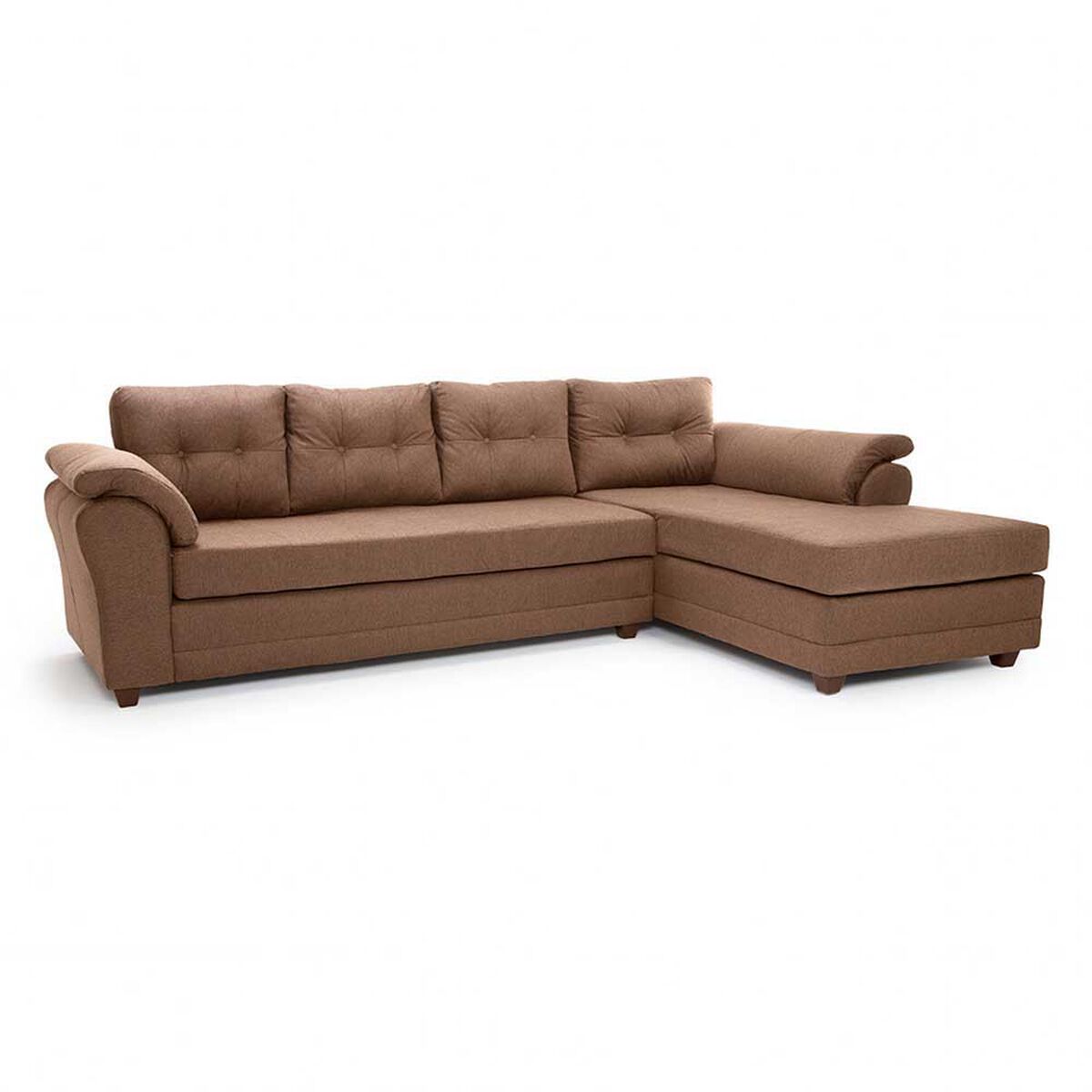Sofá Seccional Muebles MPR Journey 3 Café