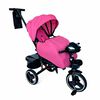 Triciclo Coche Cuna con Bluetooth 360 One Click RS-4090 Fucsia