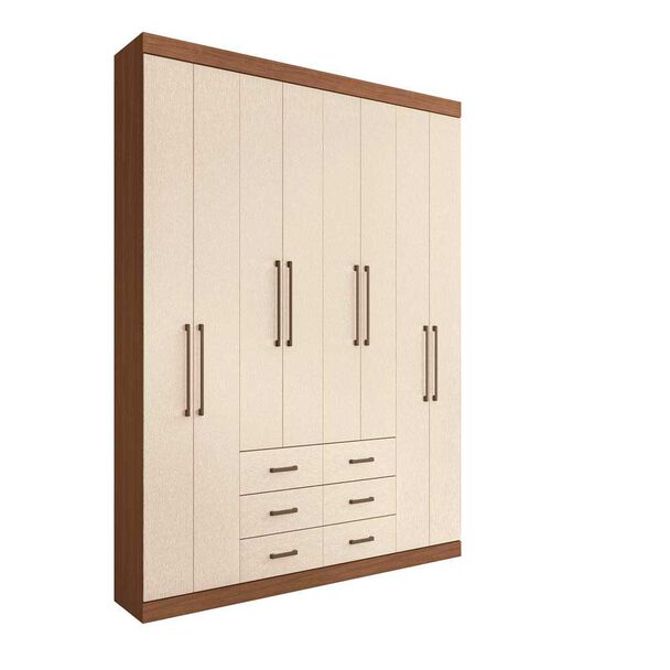 Clóset Altavision Master 8 Puertas 6 Cajones Jatoba Areia