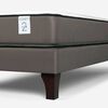 Cama Europea Rosen 1 Plaza New Style 2 Plus + Respaldo + Velador Lucio