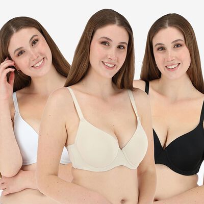 Imagen 1 del producto Pack 3 Sostenes Mujer Flores Multicolor