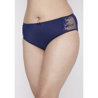 Calzón Maxi Microfibra Bordado Kayser AZUL, BLANCO