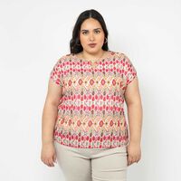 Blusa Manga Corta Mujer Extralindas Fucsia