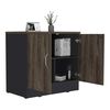 Mueble Archivador TuHome Home Office Negro Soft Coñac