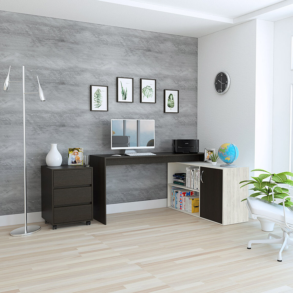 Set Escritorio Axis + Cajonera Office