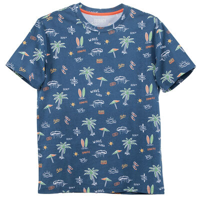 Polera Estampada Manga Corta Niño Cutback
