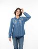 Polera Con Apliques Manga Larga Mujer Alma