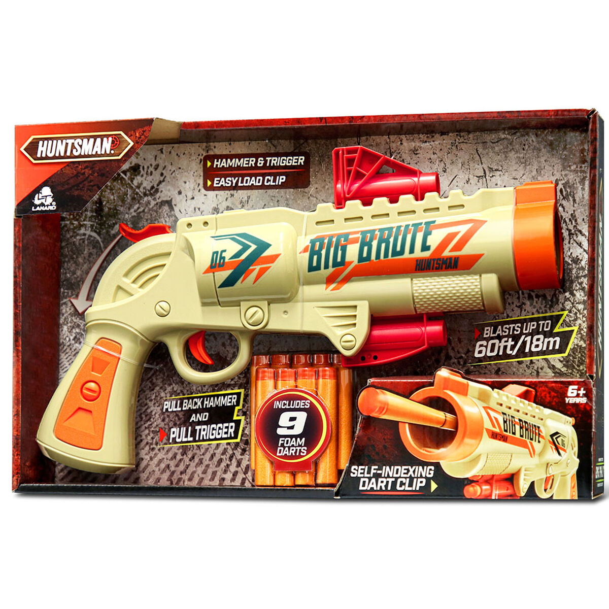 Lanzador de Carga Automatica Big Brute 9 Dardos Huntsman