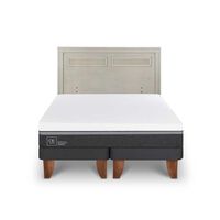 Cama Europea CIC Base Dividida 2 Plazas Ortopedic Advance + Respaldo Milan Alpino