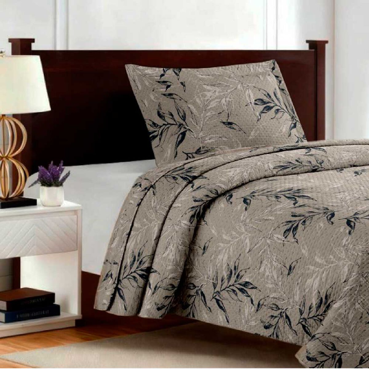 Quilt Illusions 1.5 Plazas Breda Beige