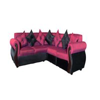 Modular Diseño A&M Home Madison Derecho 5 Cuerpos Negro Burdeo