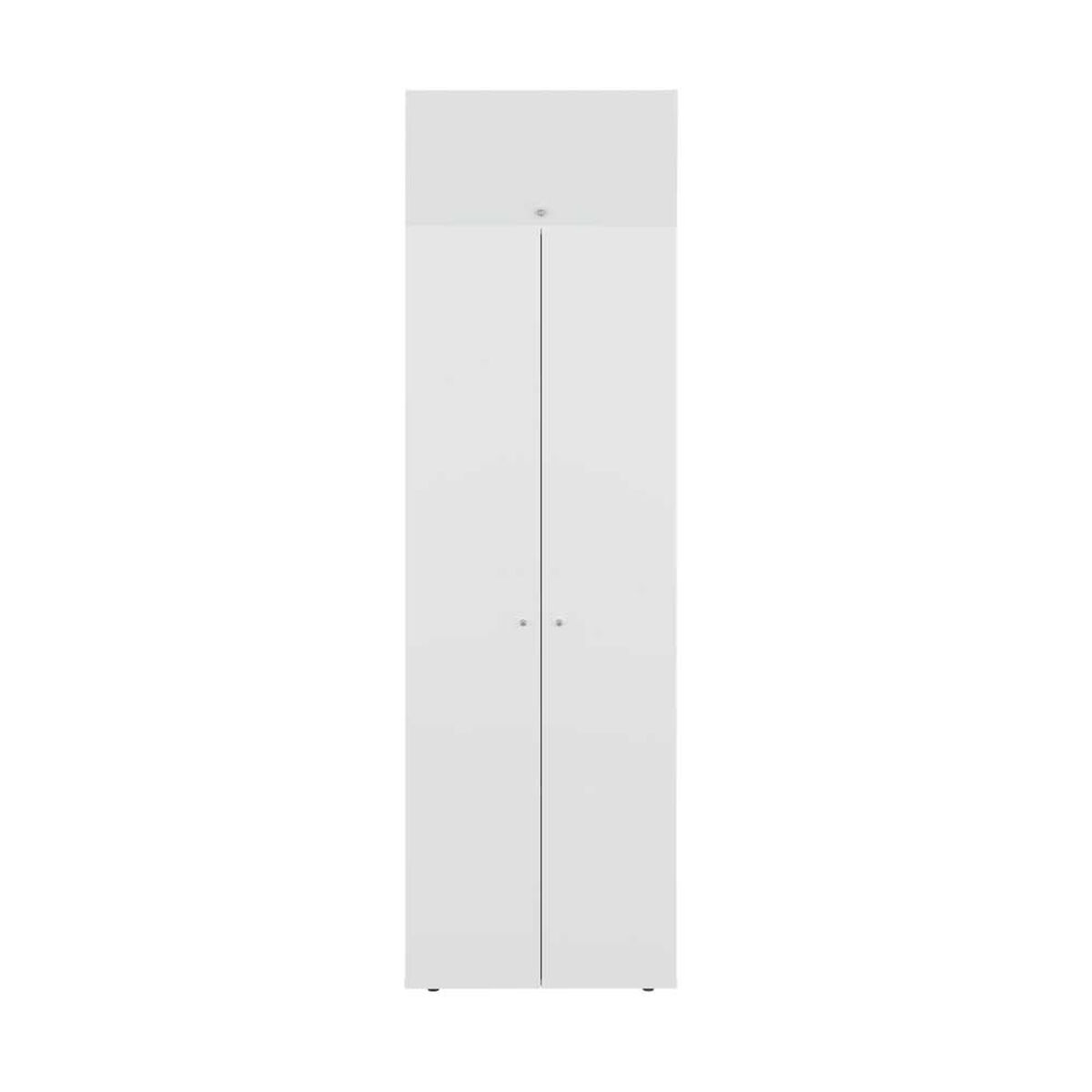 Combo Closet Tuhome 3 Puertas con Colgador + M&oacute;dulo Superior Dreams Blanco