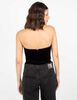 Body Strapless Terciopelo Plush Mujer Fiorucci