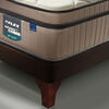 Cama Europea Flex Base Dividida 2 Plazas M&aacute;ximo Cobre + Respaldo Royal Negro
