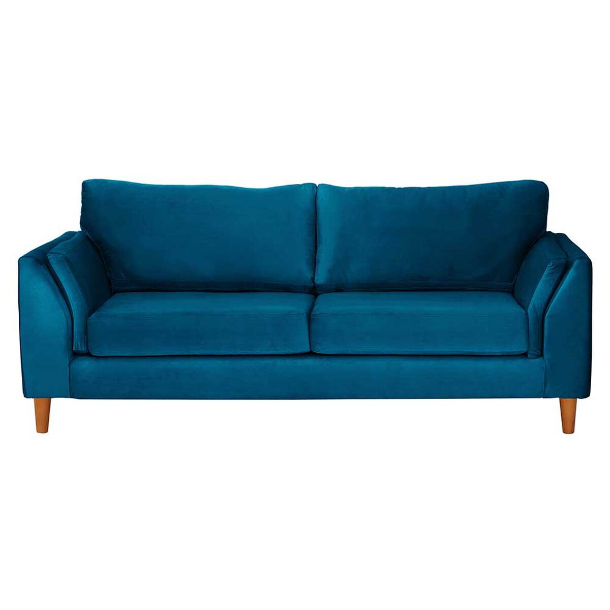 Sof&aacute; Latam Home Milan 3 Cuerpos Azul Petroleo