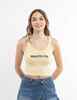 Polera Crop Sin Mangas Mujer Icono