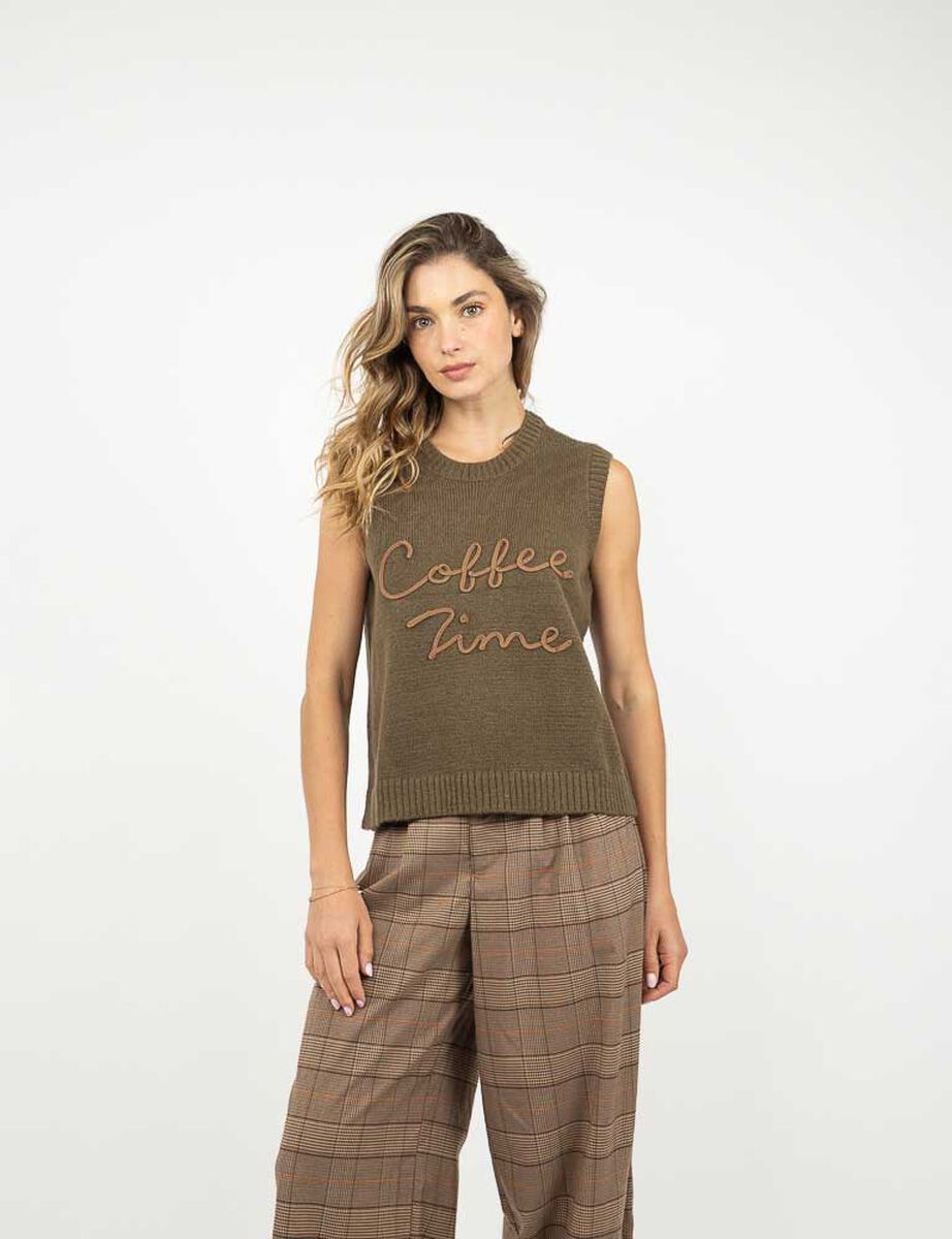 Sweater Sin Mangas Mujer Zibel