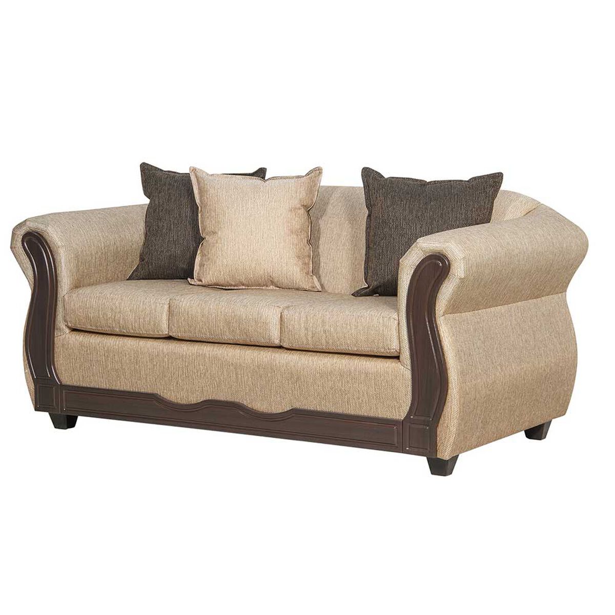 Sofá Black Factory Serrano 3 Cuerpos Beige