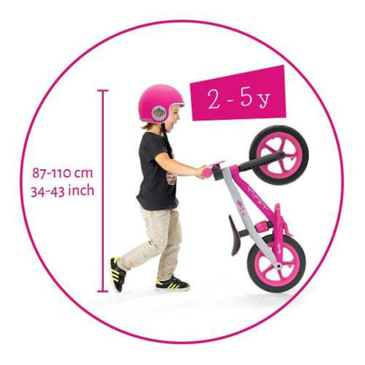 Bicicleta de Equilibro Chillafish Bmxie 02 Pink