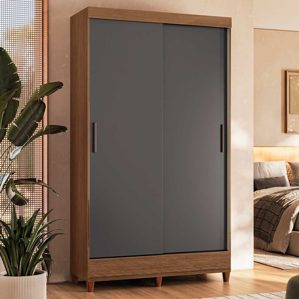 Closet Casanova Fit 2 Puertas Jequitiba Grafito | Abc