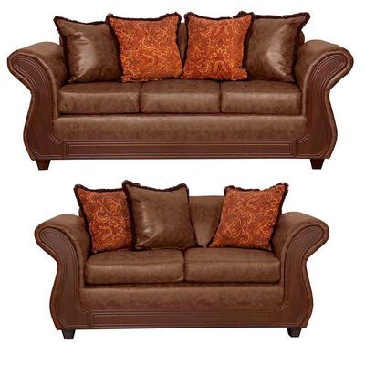 Imagen 1 del producto Juego de Living Black Factory Palermo 5 Cuerpos Café